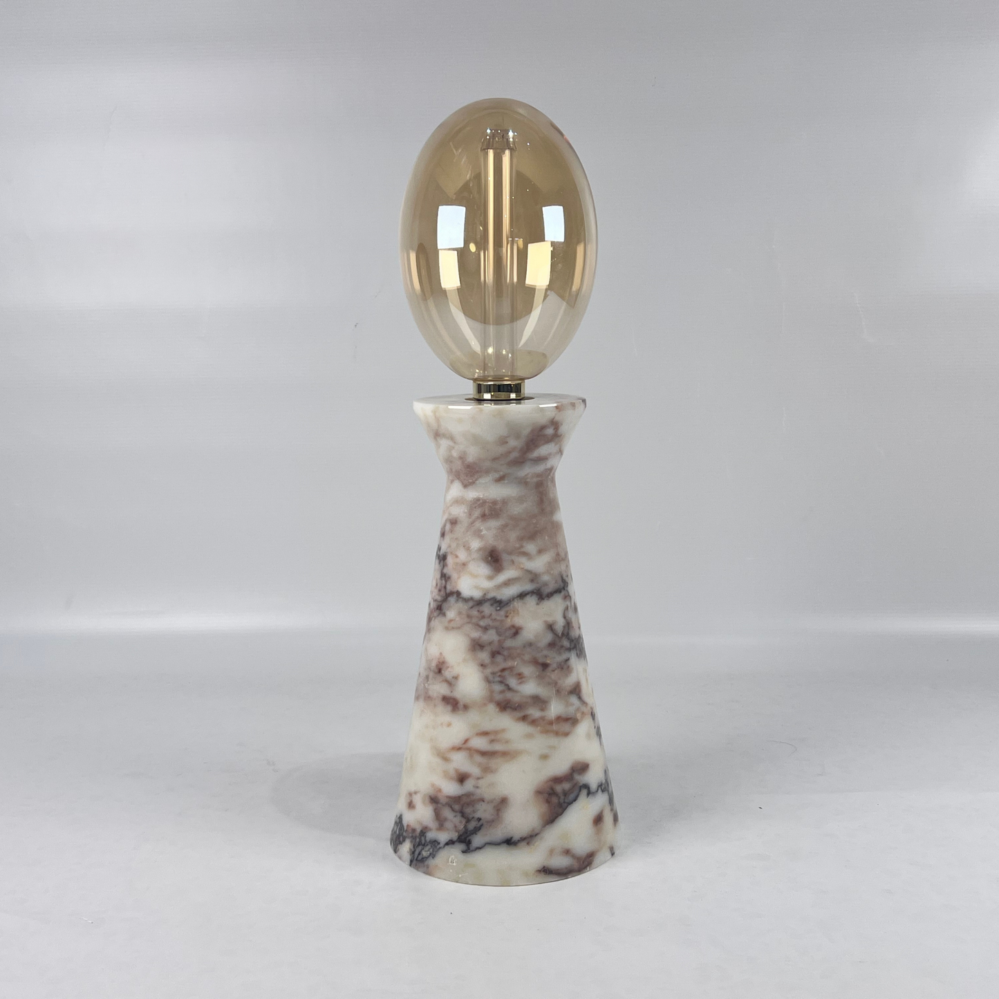 Funnel Table Lamp - Red & White