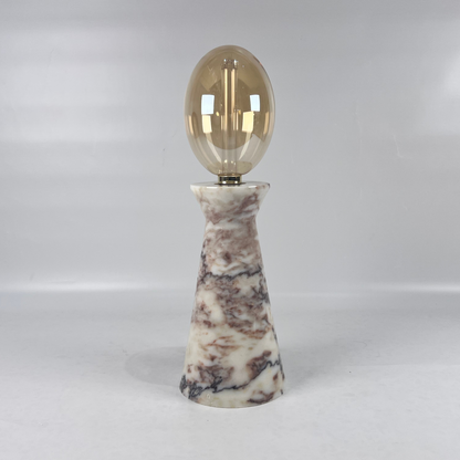 Funnel Table Lamp - Red & White