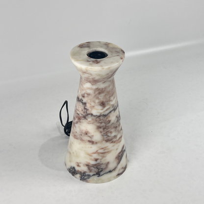 Funnel Table Lamp - Red & White