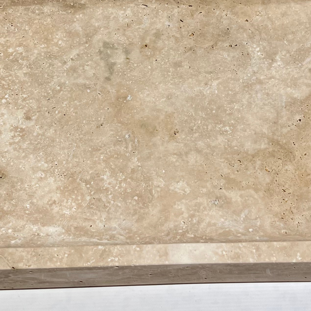 Travertine Rectangle Splotched Tray