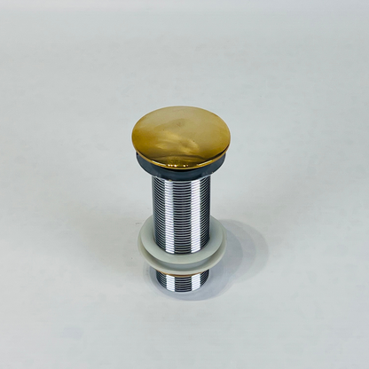Golden Matte Brass Metal Basin Waste