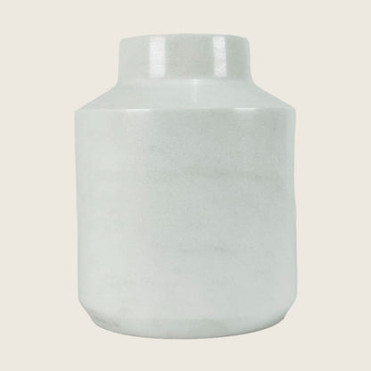 Wide Bottom Vase - White