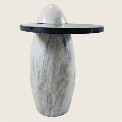 Two Toned Side Table - Black & Gray