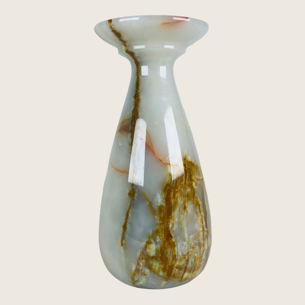 Droplet Grazed Marble Candle Stand