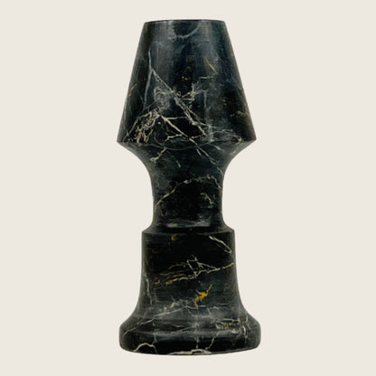 Frustum Capped Candle Stand - Black