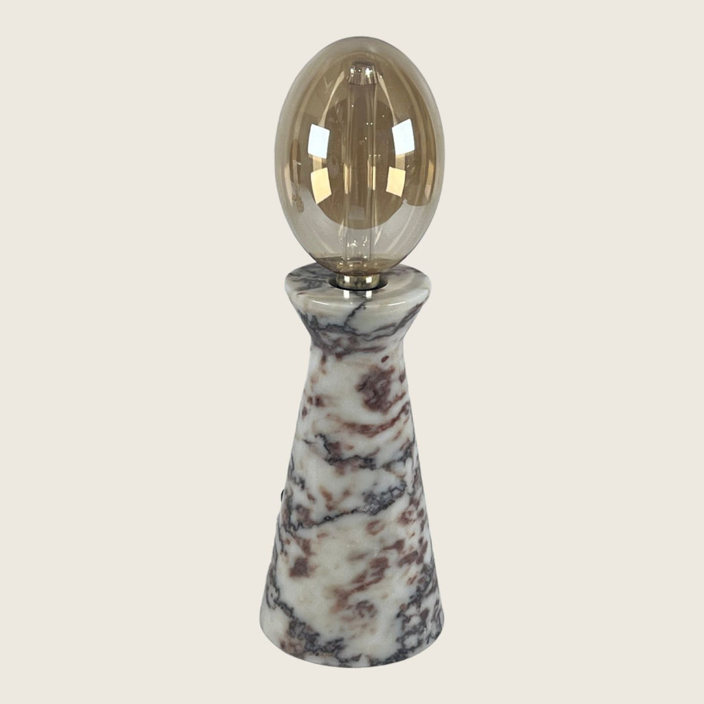 Upside Down Funnel Streaked Table Lamp