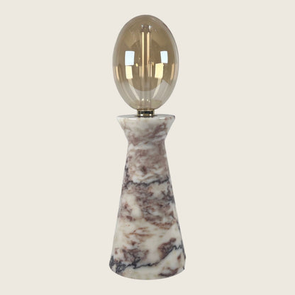 Funnel Table Lamp - Red & White