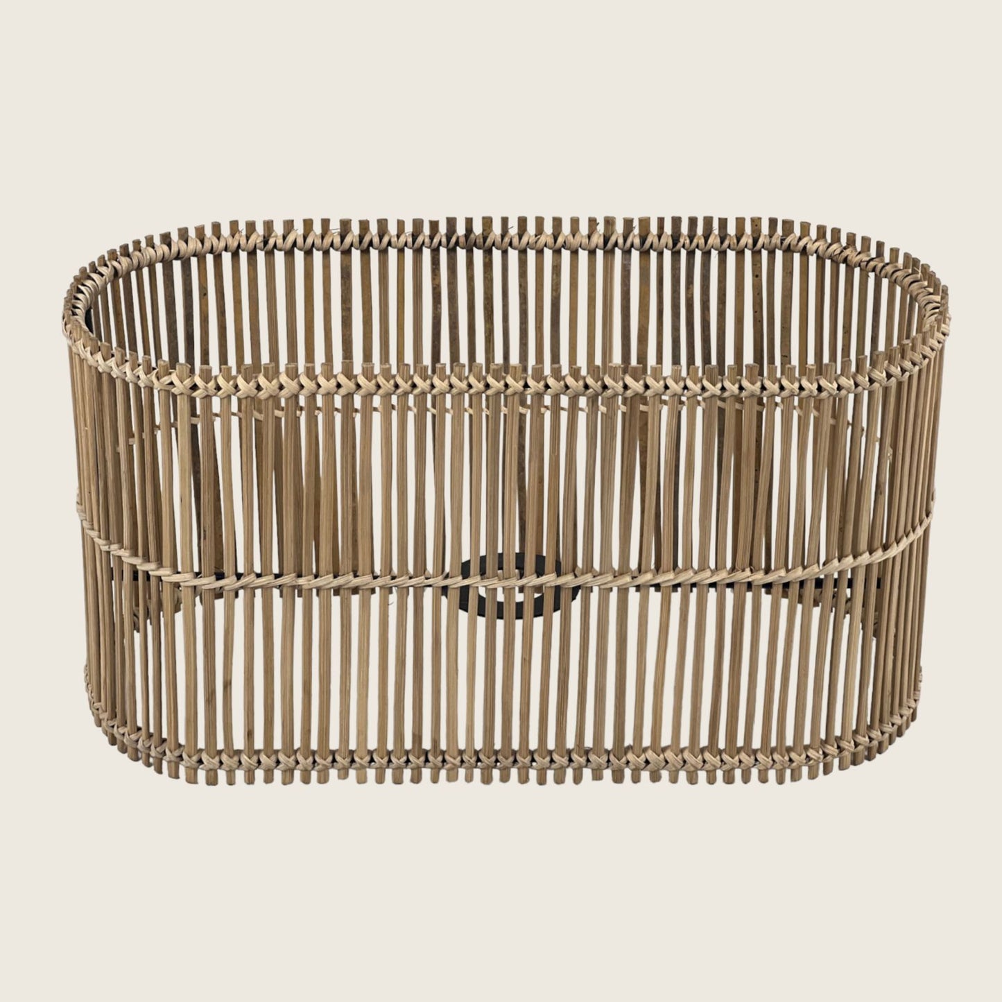 Oval Cane Stick Lamp Shade