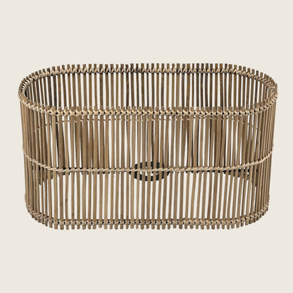 Oval Cane Stick Lamp Shade