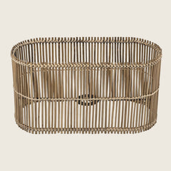 Oval Cane Stick Lamp Shade
