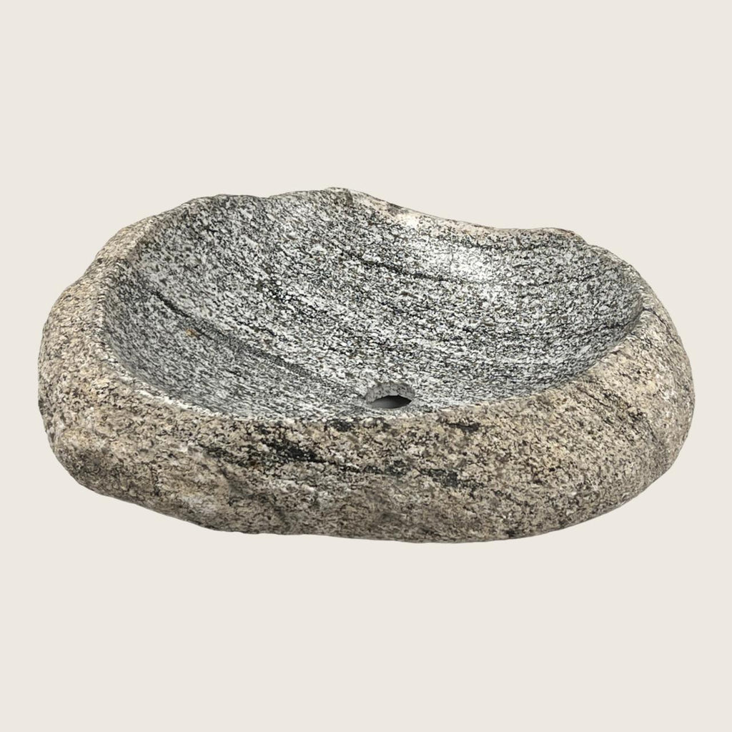 Grey Lines River Stone Sink