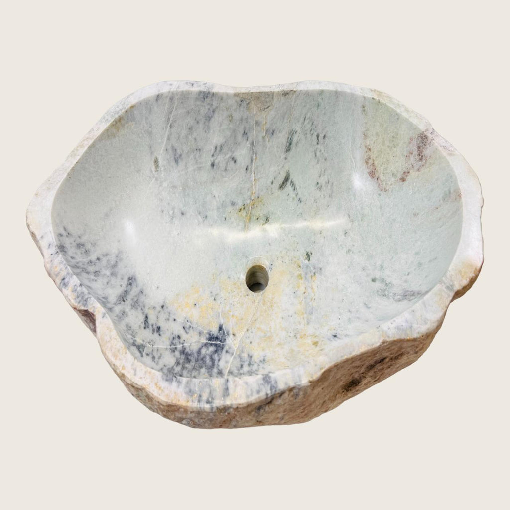 Light Grey River Stone Sink