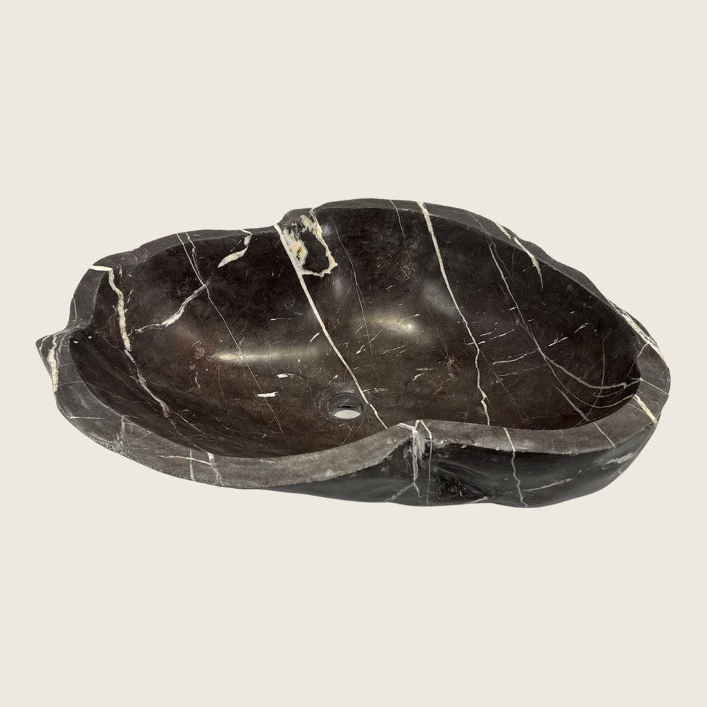 Striped Brown River Stone Sink