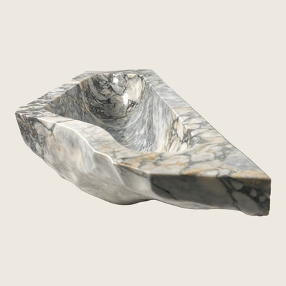 Veined Raw Marble Sink - Green Commando
