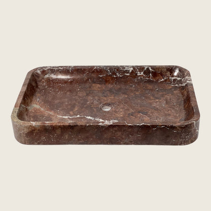 Arced Renctangle Sink - Burgundy