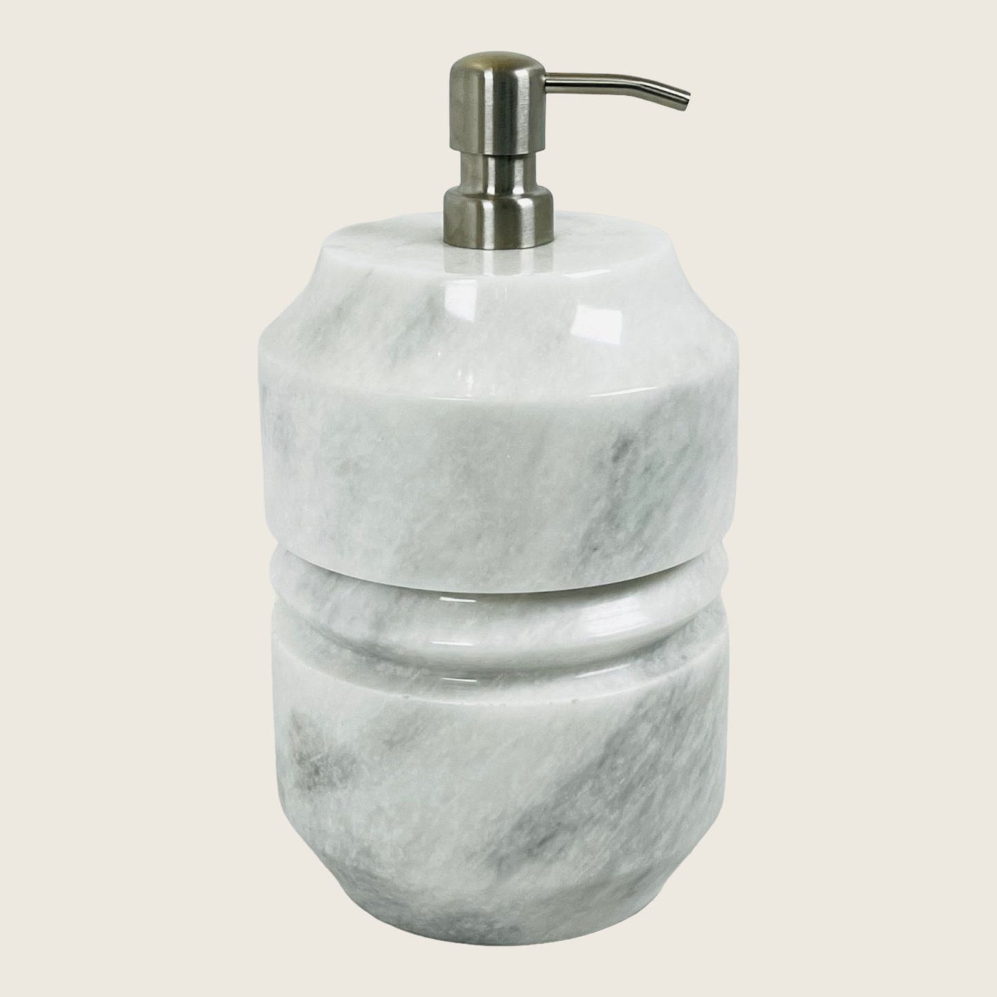 Grooved Soap Dispenser - Grey