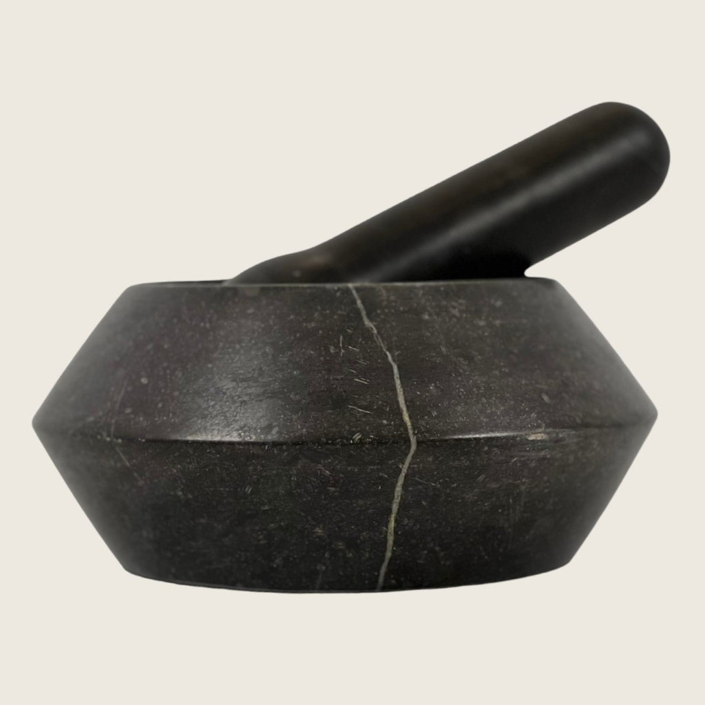 Dark Chocolate Brown Mortar & pestle