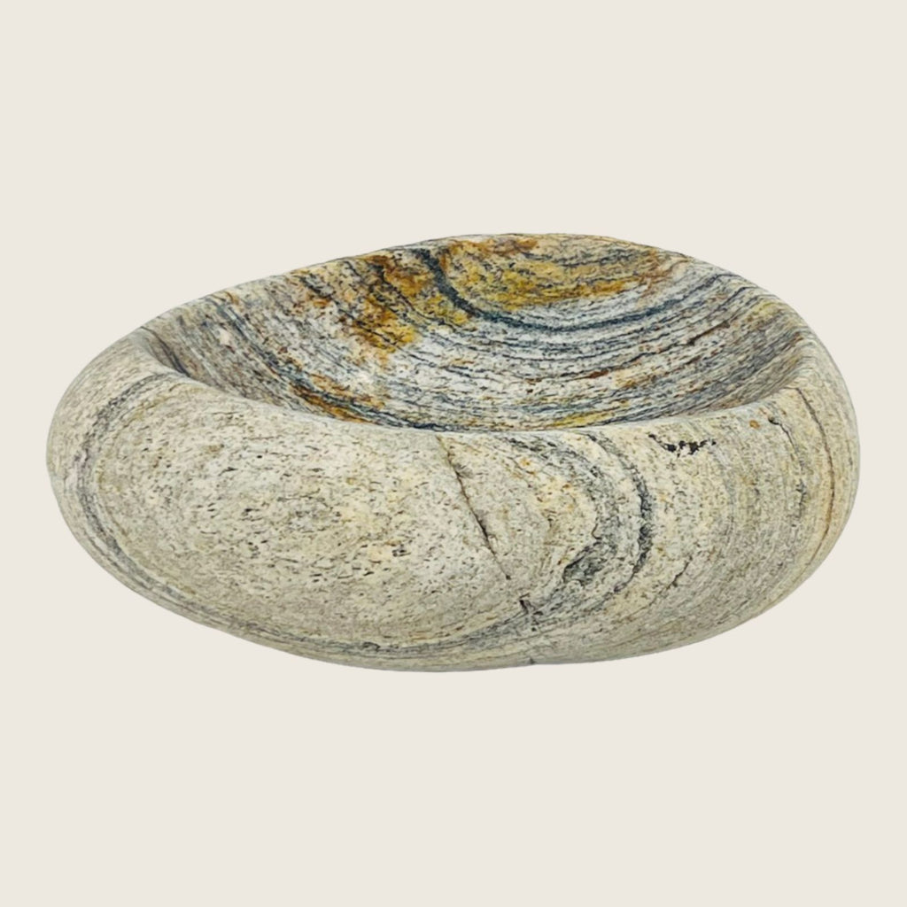 Rippled River Stone Bowl