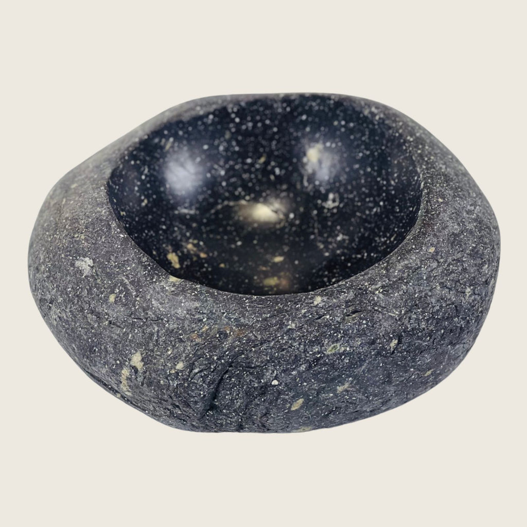 Fossil Grey River Stone Serving Bowl