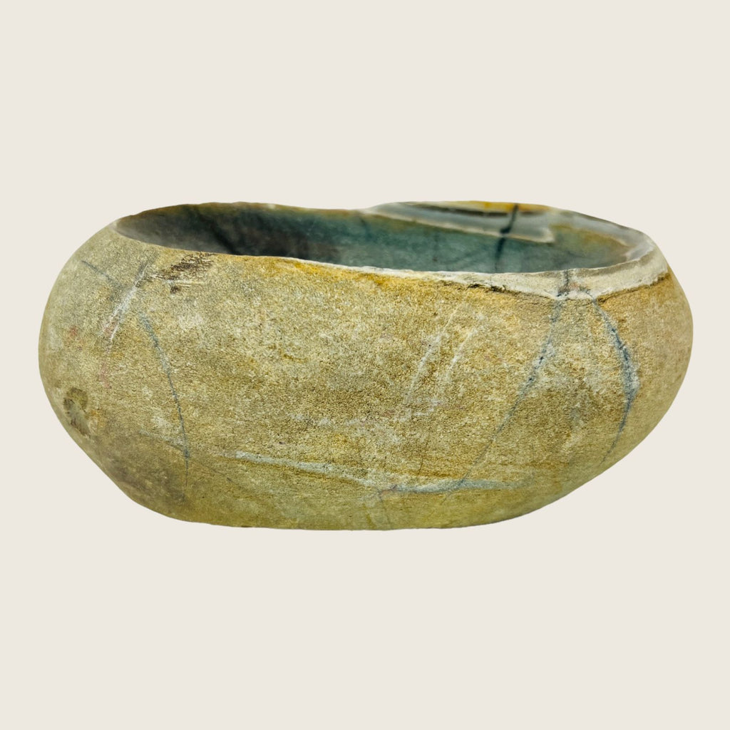 River Stone Deep Green Soap Dish