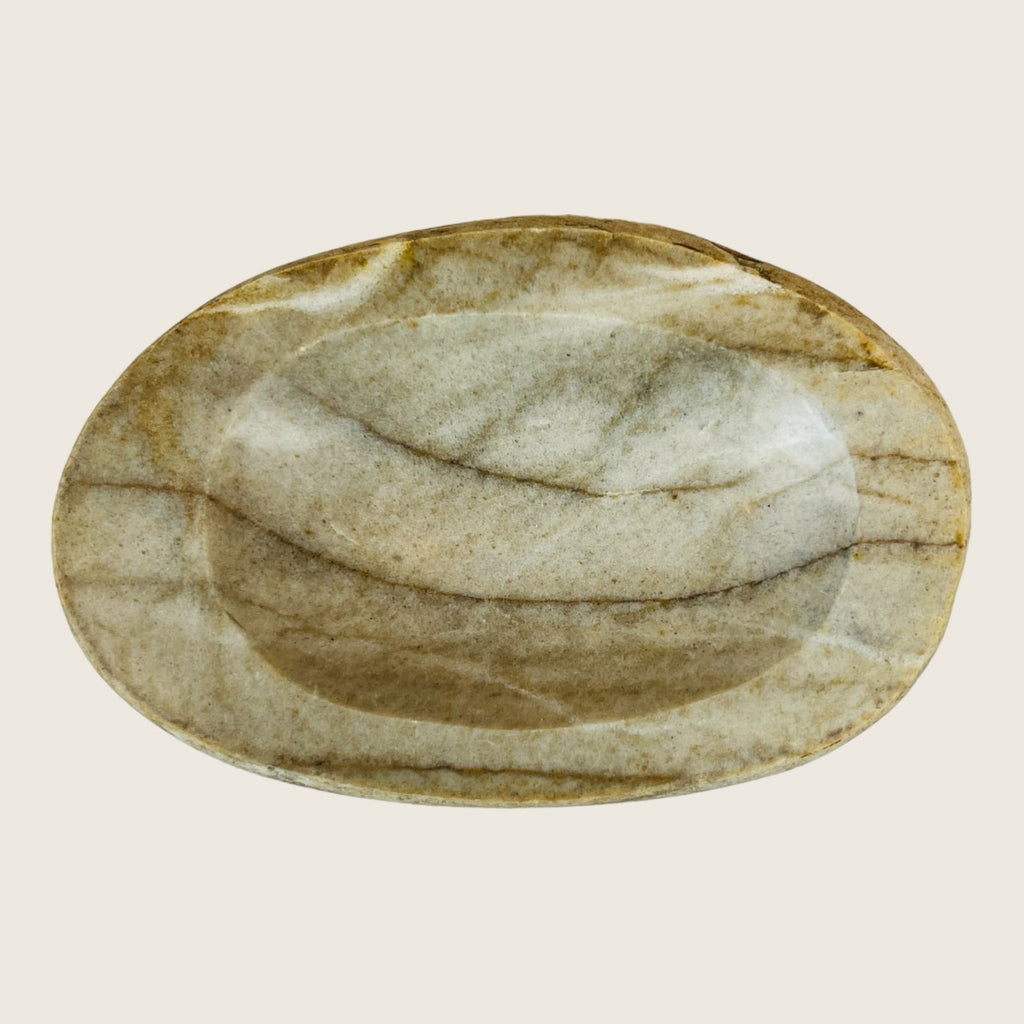 River Stone Grazed Honey Soap Dish