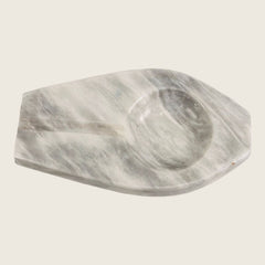Marble Streaked Ash Tray - Gray