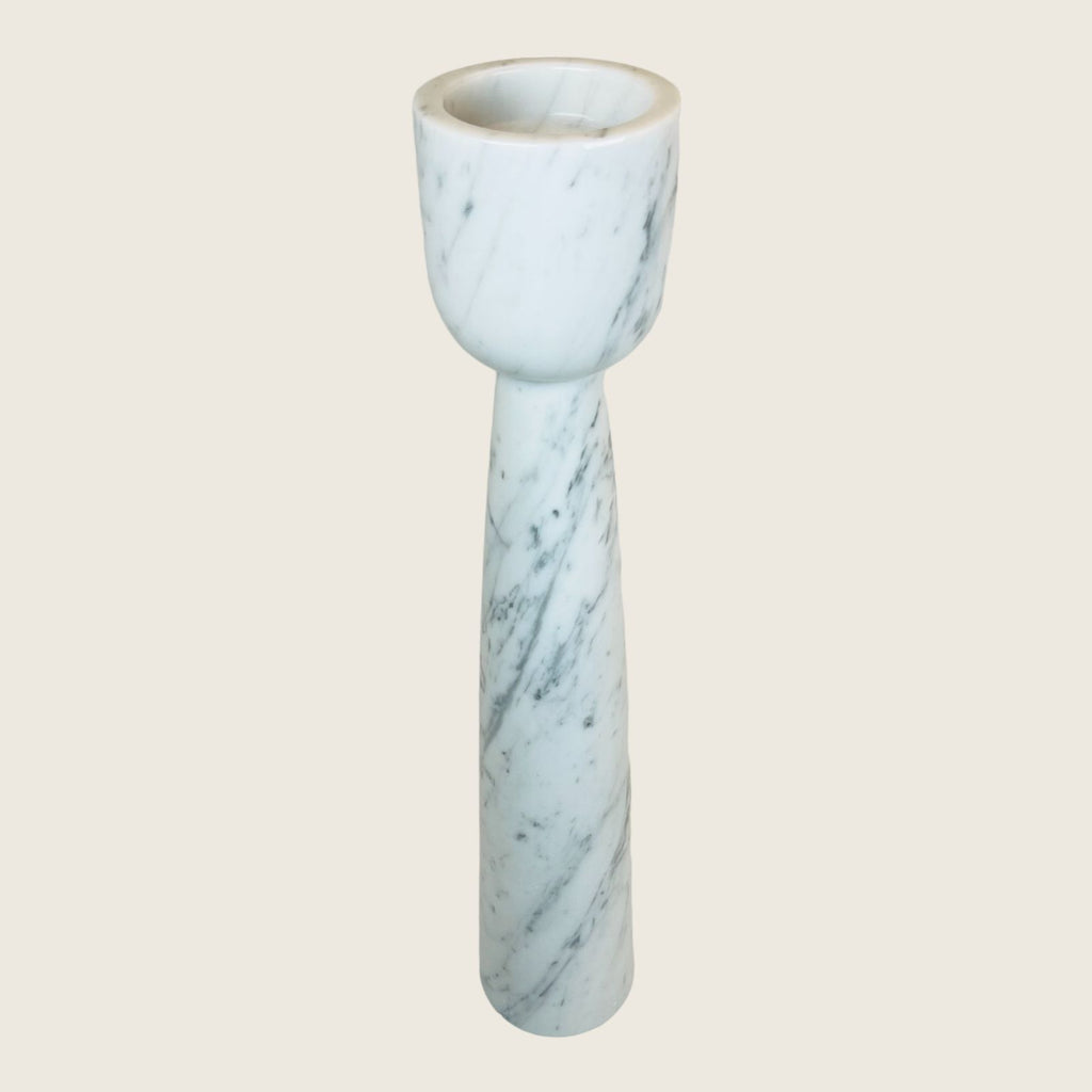 Cup Topped Marble Candle Stand (Medium)