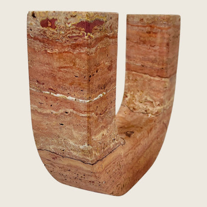U-Shape Candle Stand - Red