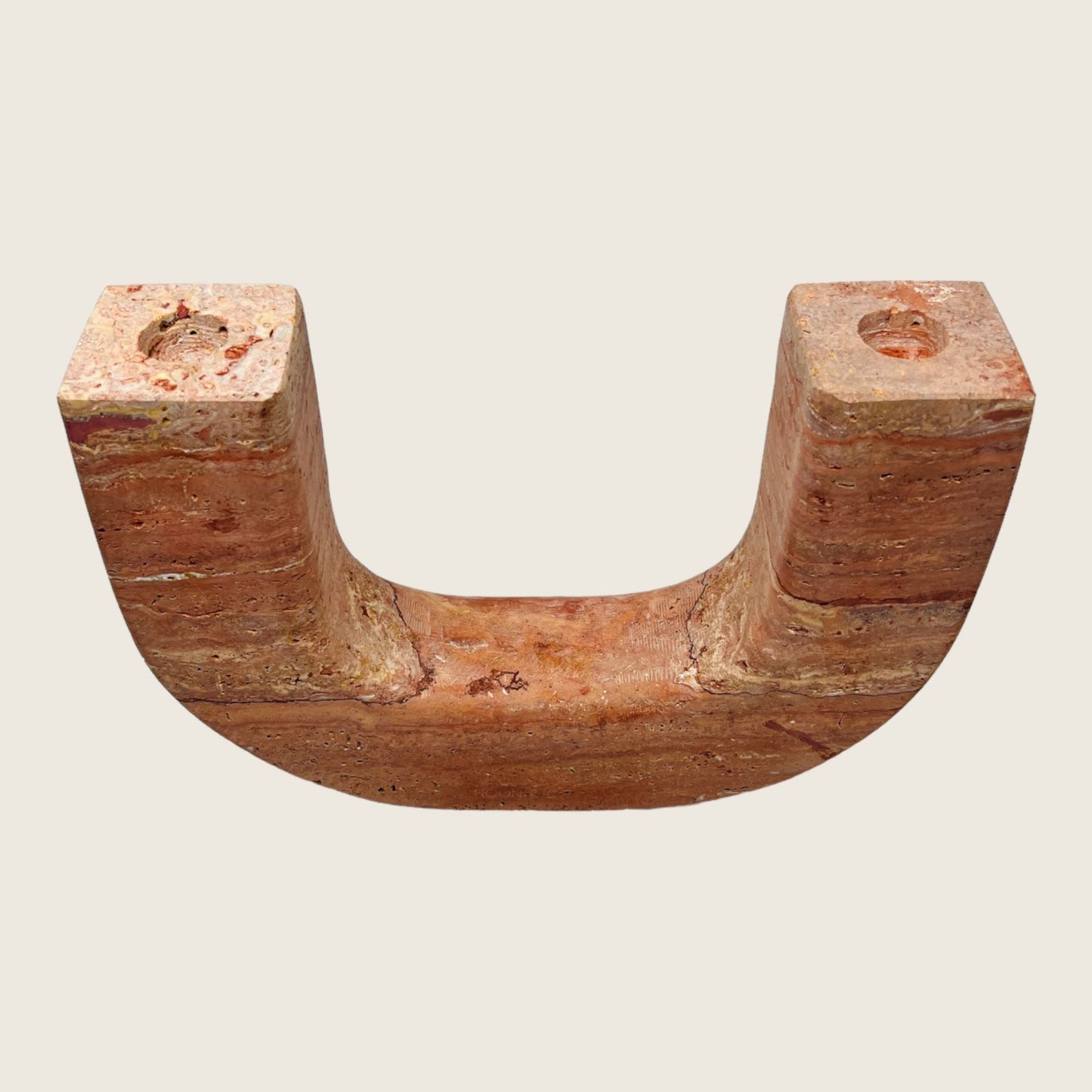 U-Shape Candle Stand - Red