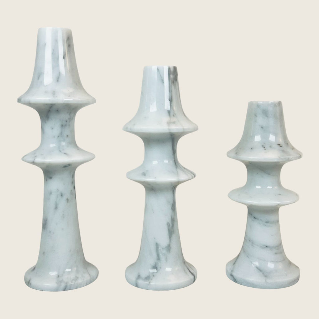 Chess Piece Marble Candle Stand