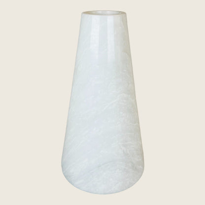Funnel Vase - White