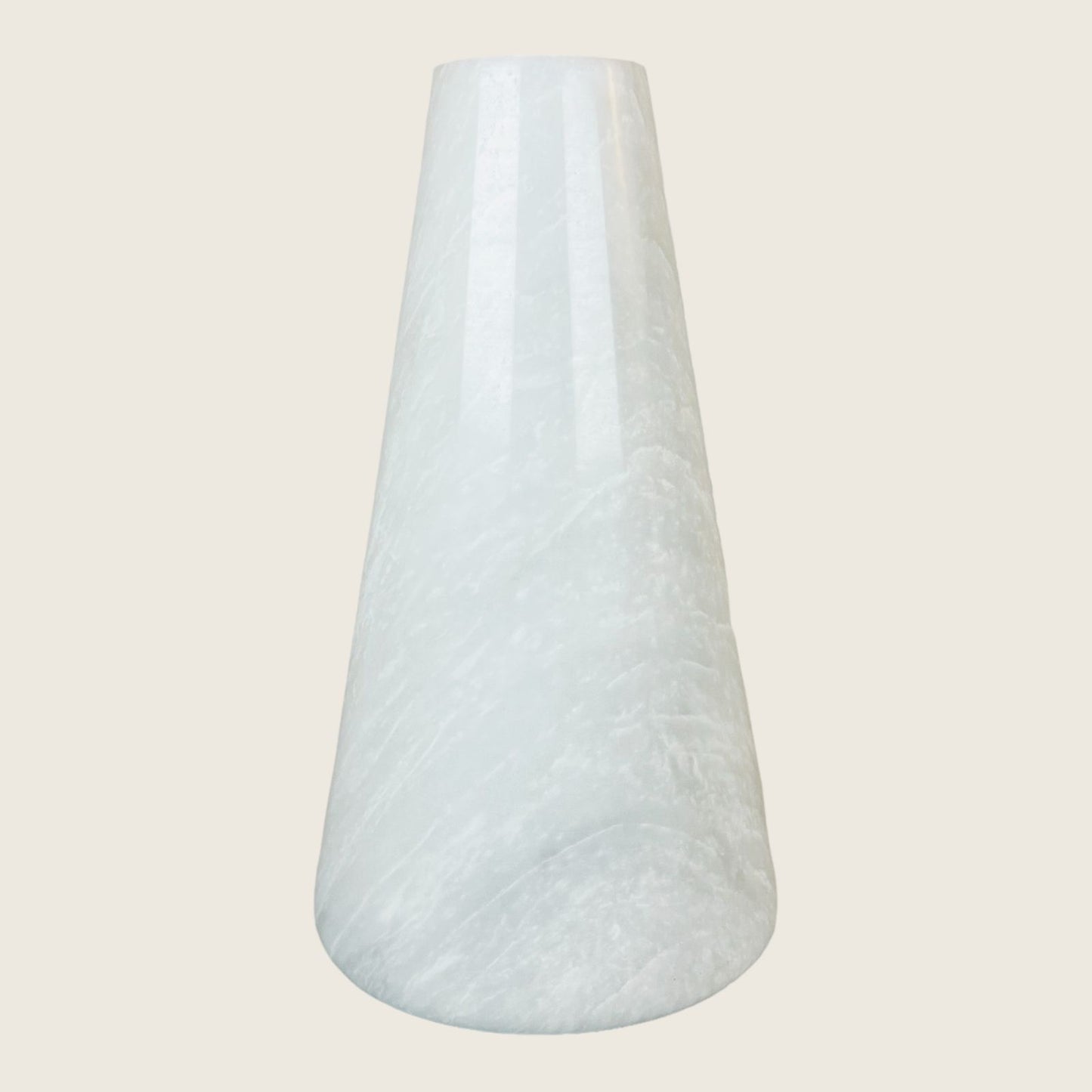 Funnel Vase - White