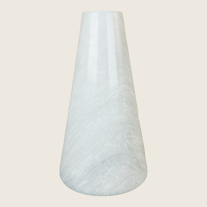 Funnel Vase - White