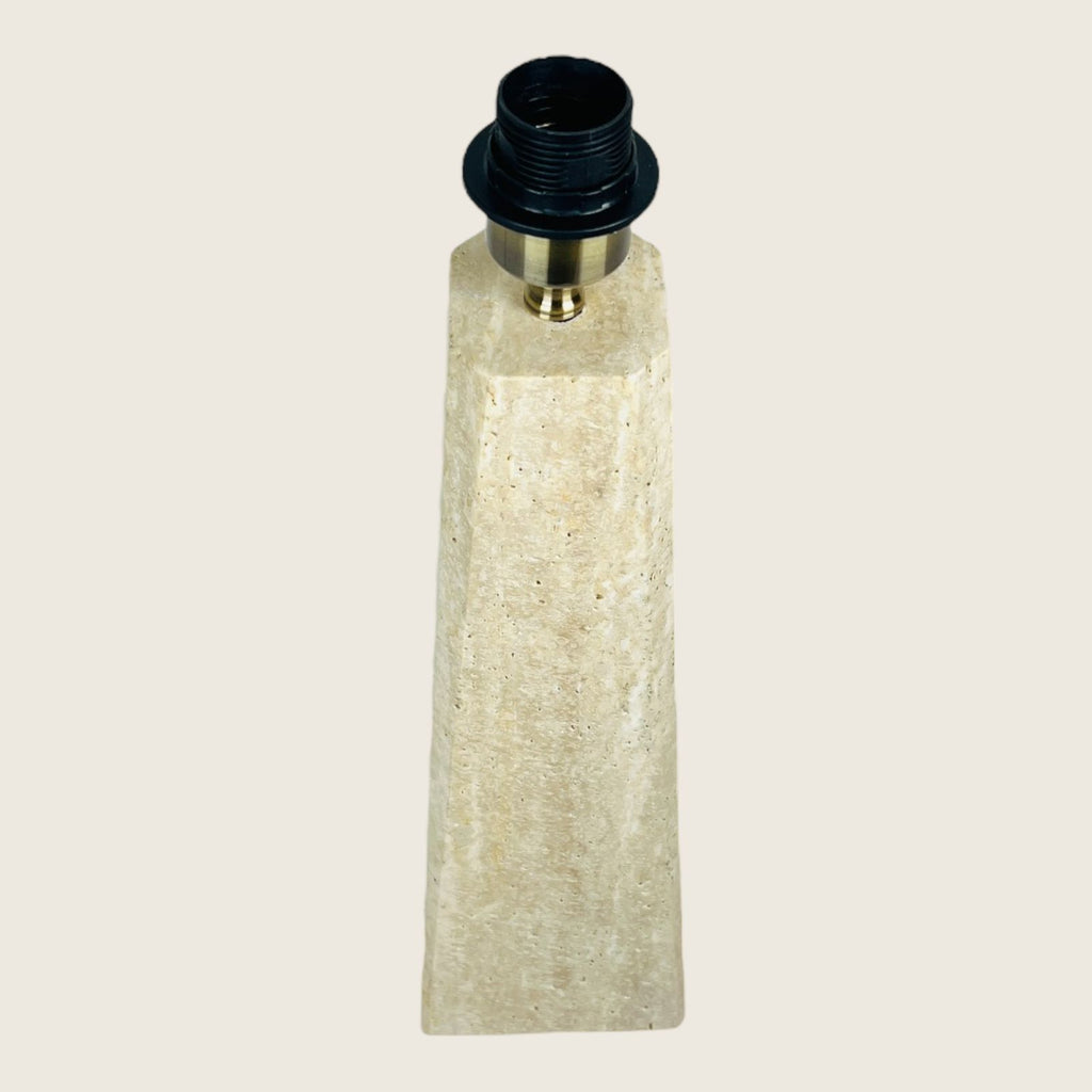 Tall Travertine Table Lamp