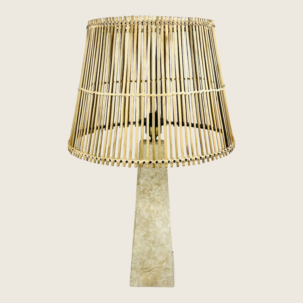 Tall Travertine Table Lamp