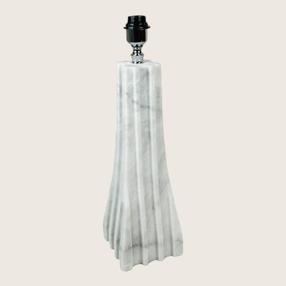 Ribbed Table Lamp - Gray