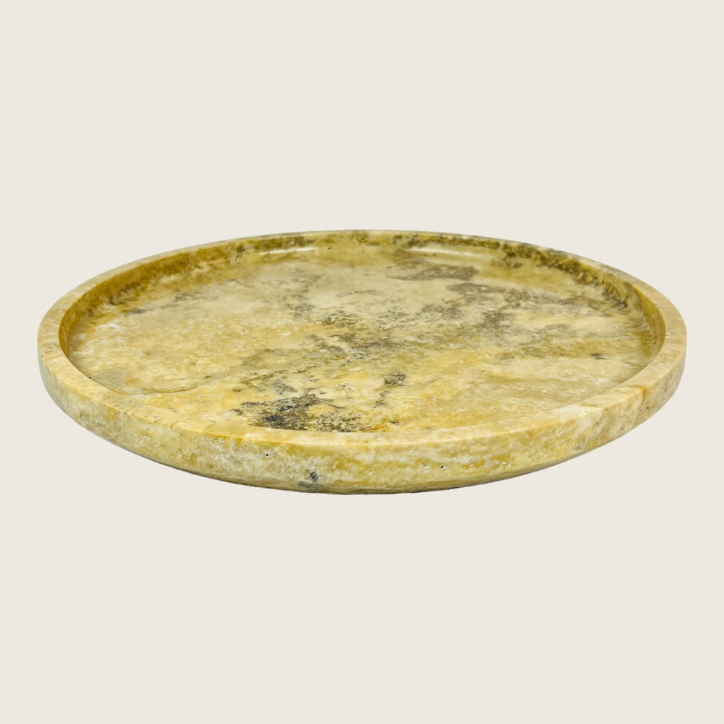 Lime Splotched Plate