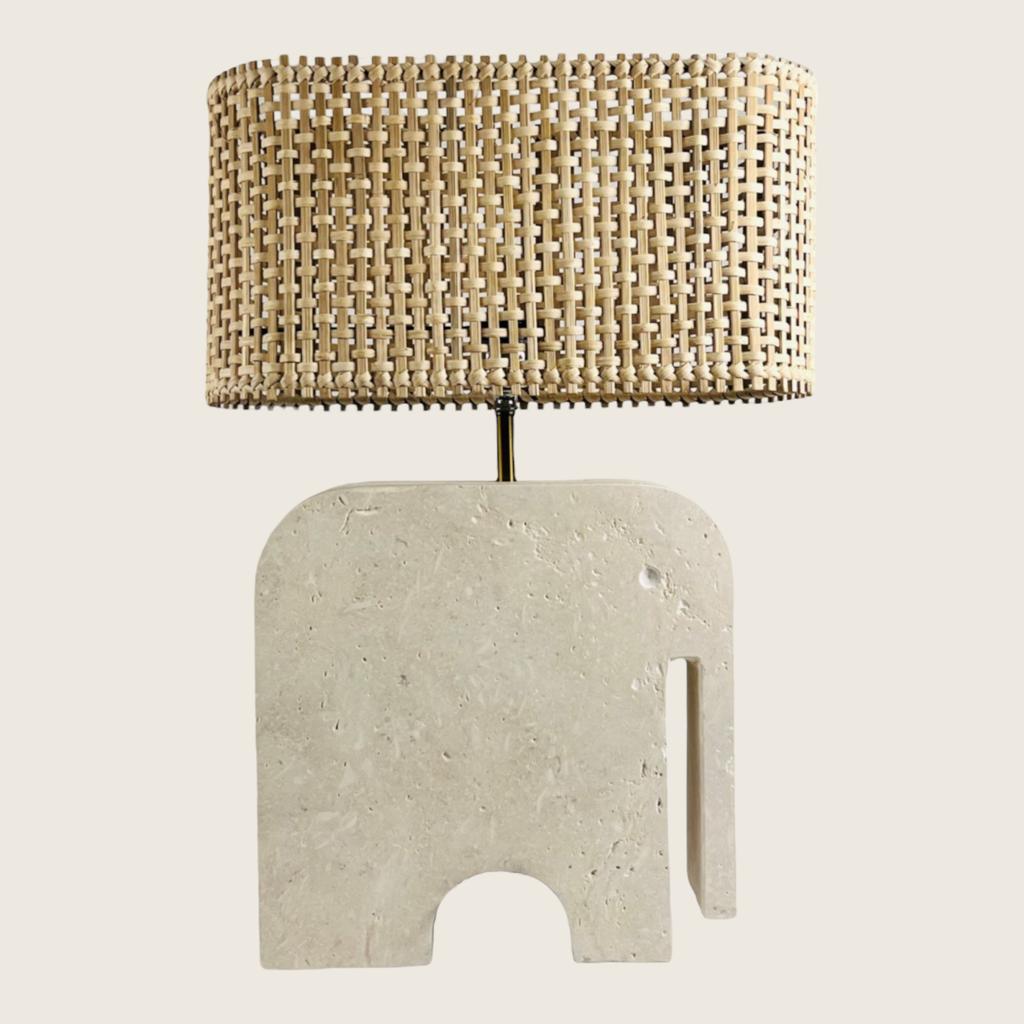 Elephant Stoned Table Lamp