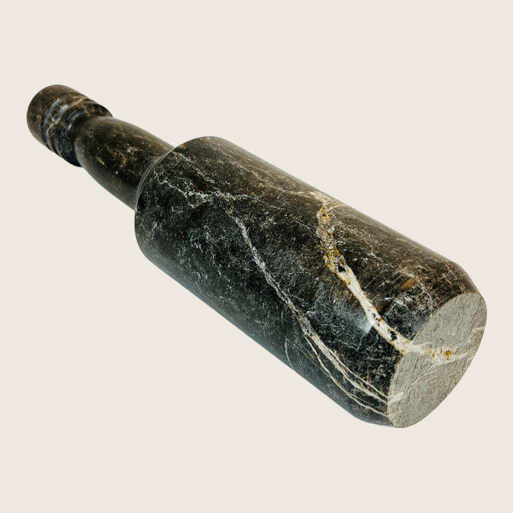 Wine Black Marble Decor Bottle Candle Stand