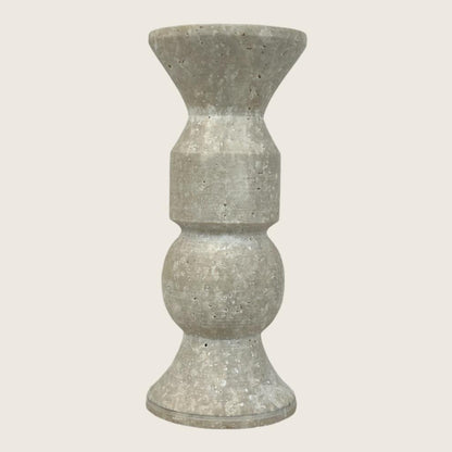 Tiered Candle Stand  - Travertine