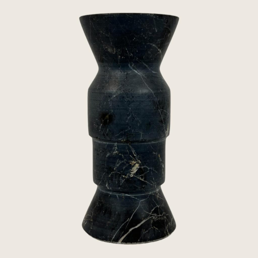 Pawn Marble Black Candle Stand