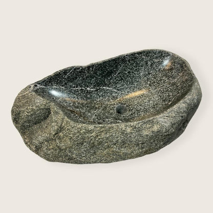 White Lined Sink - River Stone