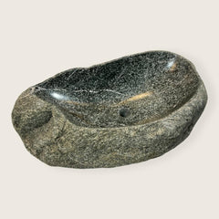 White Lined Sink - River Stone