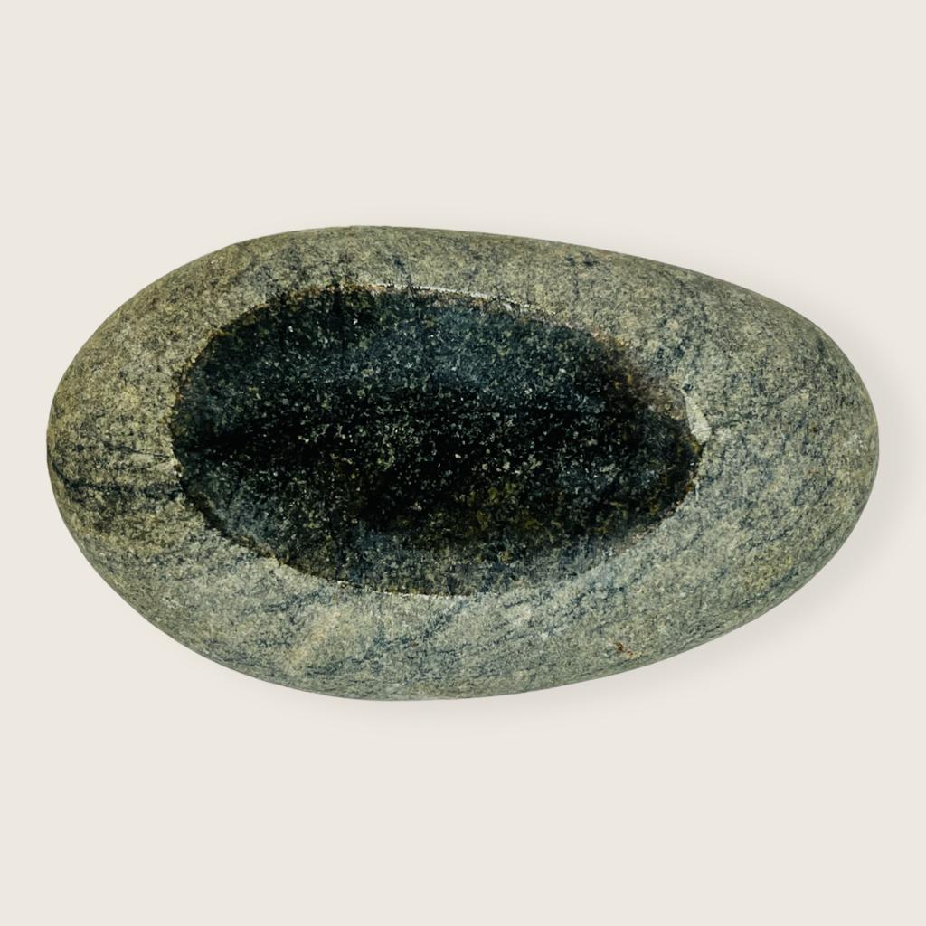 Riverstone Stone Deep Blue Specked Soap Dish