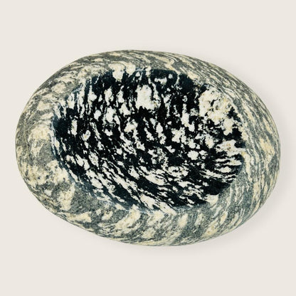 White Splotched Soap Dish - Riverstone