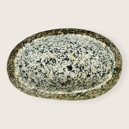 Coconut Spotted Soap Dish - Riverstone