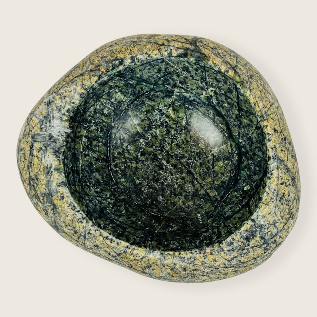 Dark Green Speckled Bowl