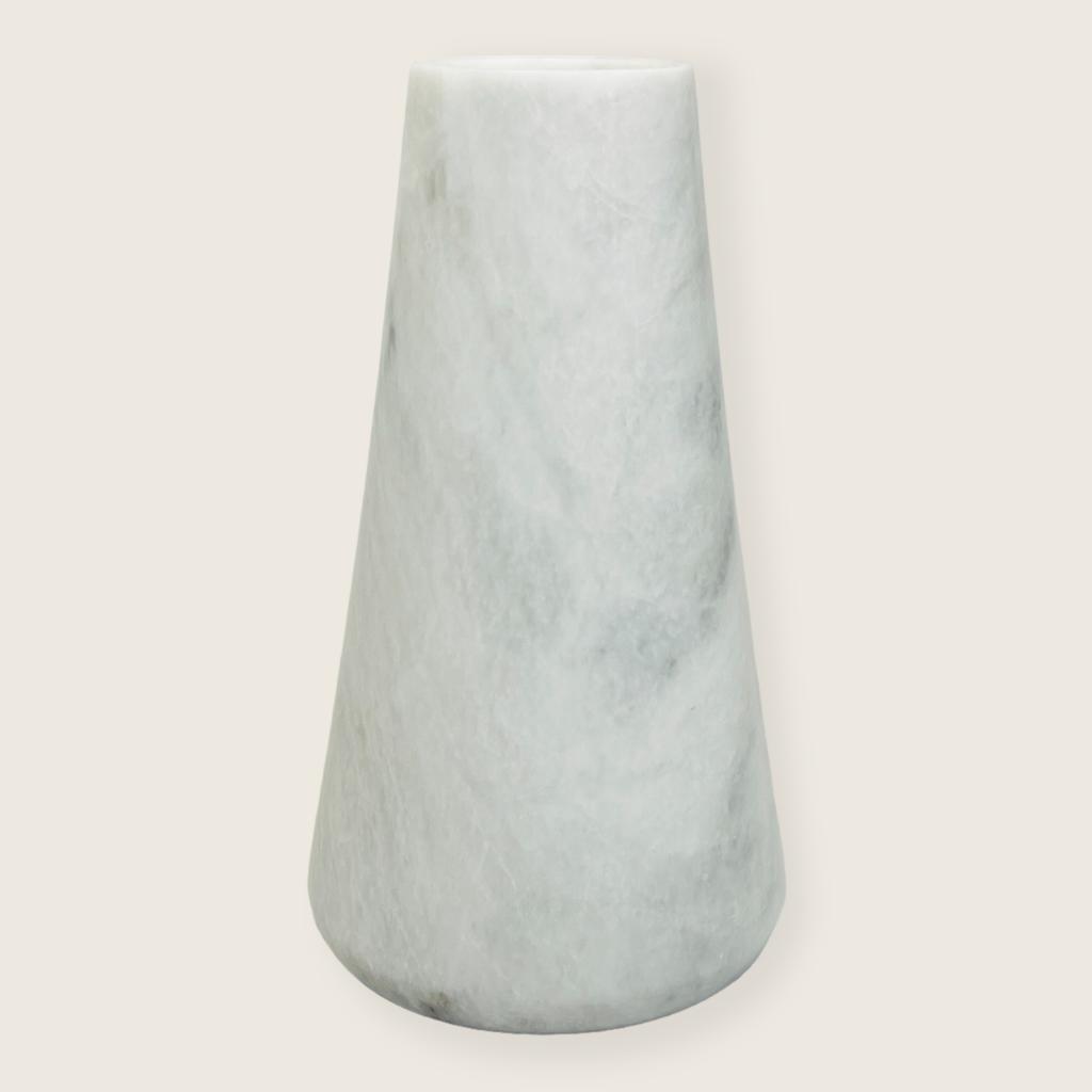 Funnel Grey Swirled Vase