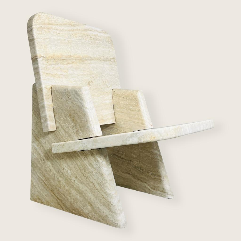 Travertine Throne Chair (CH07)