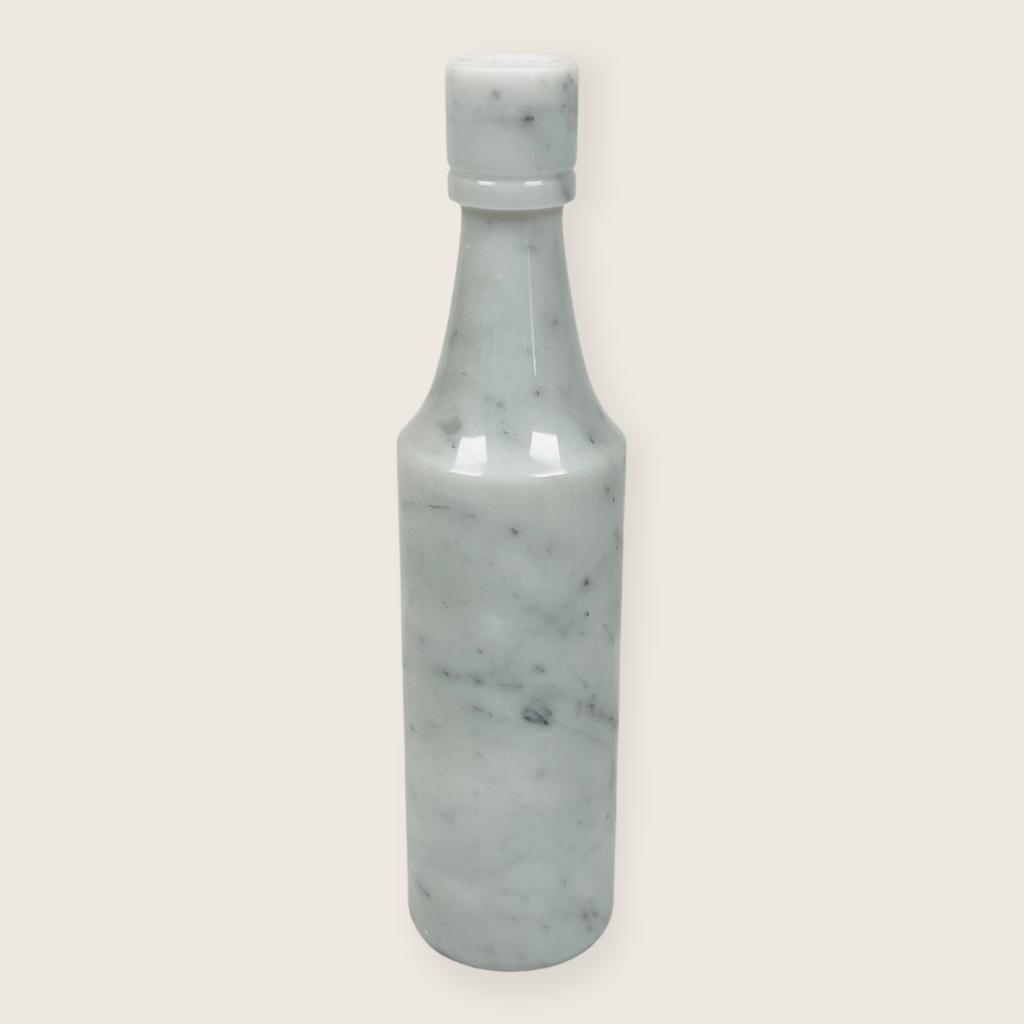 Wine Grey Marble Decor Bottle Candle Stand